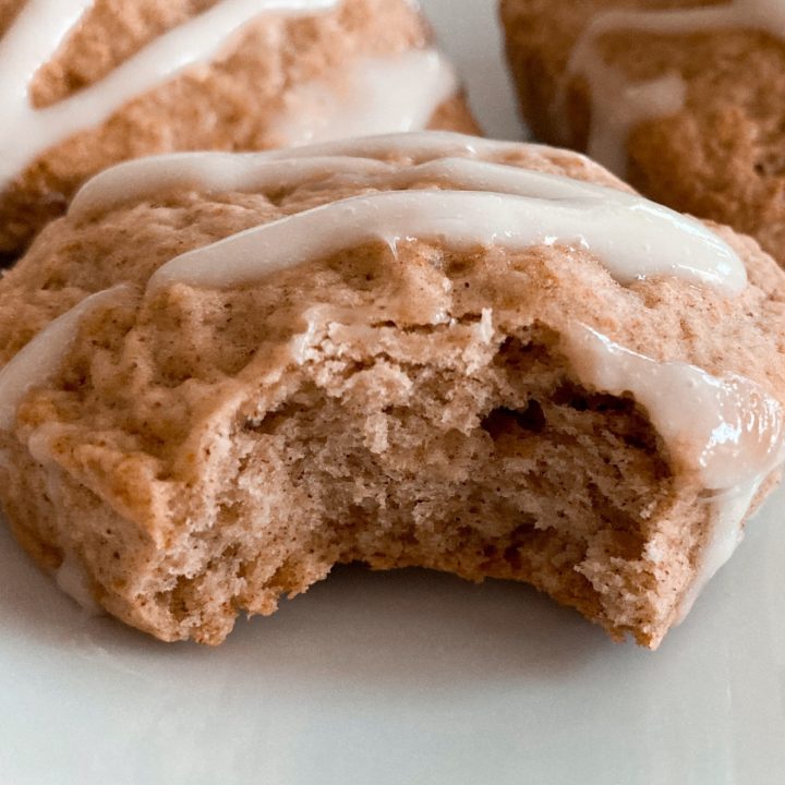 sourdough scones with glaze